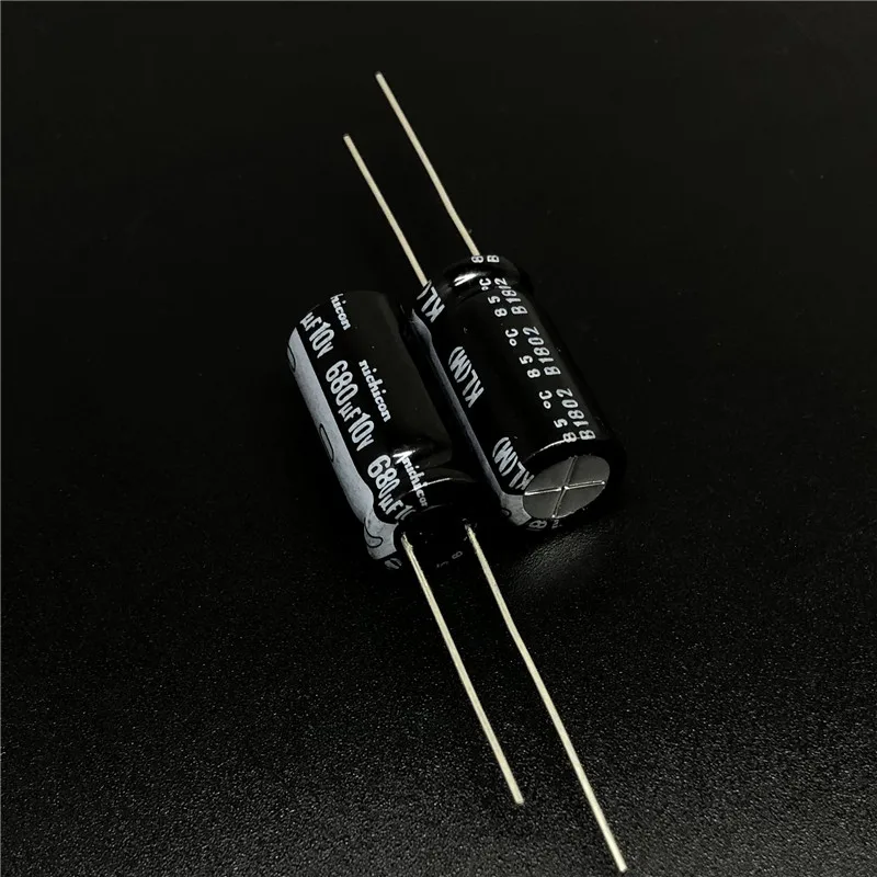 

5pcs/50pcs 680uF 10V NICHICON KL 10x20mm 10V680uF Low Leakage Current Aluminum Electrolytic Capacitor