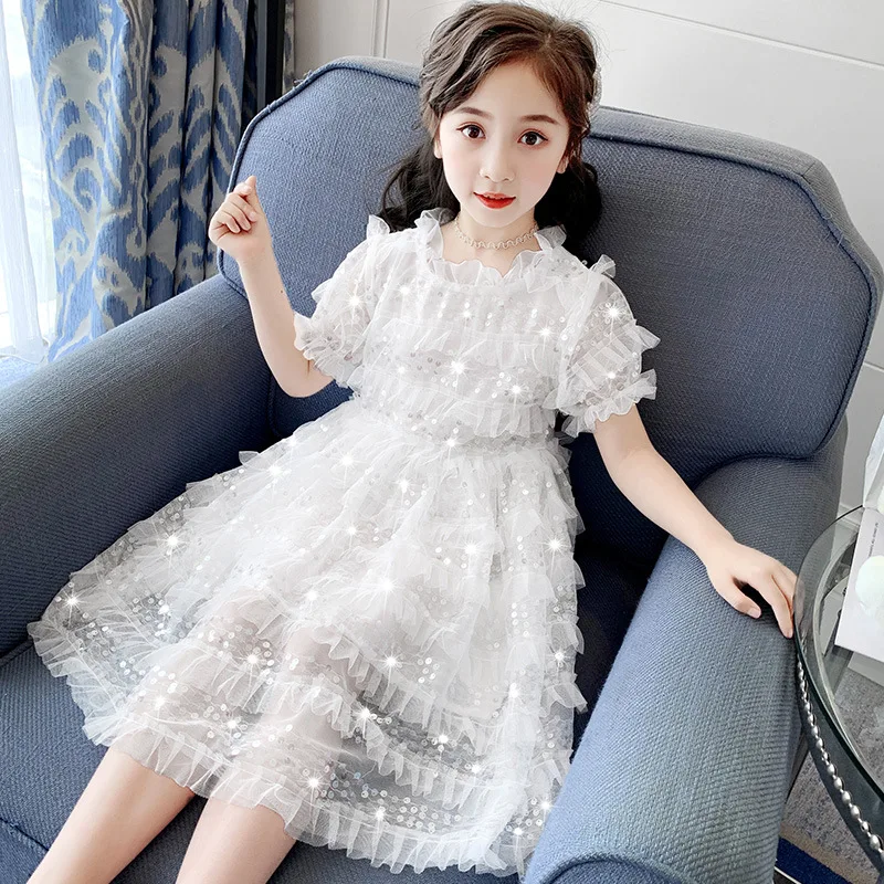 

Kids Dresses for Girls 2021 Summer New Products Girls Skirts Casual Fashion Cake Skirt Mesh Dress Princess Skirt Tutu Skirt