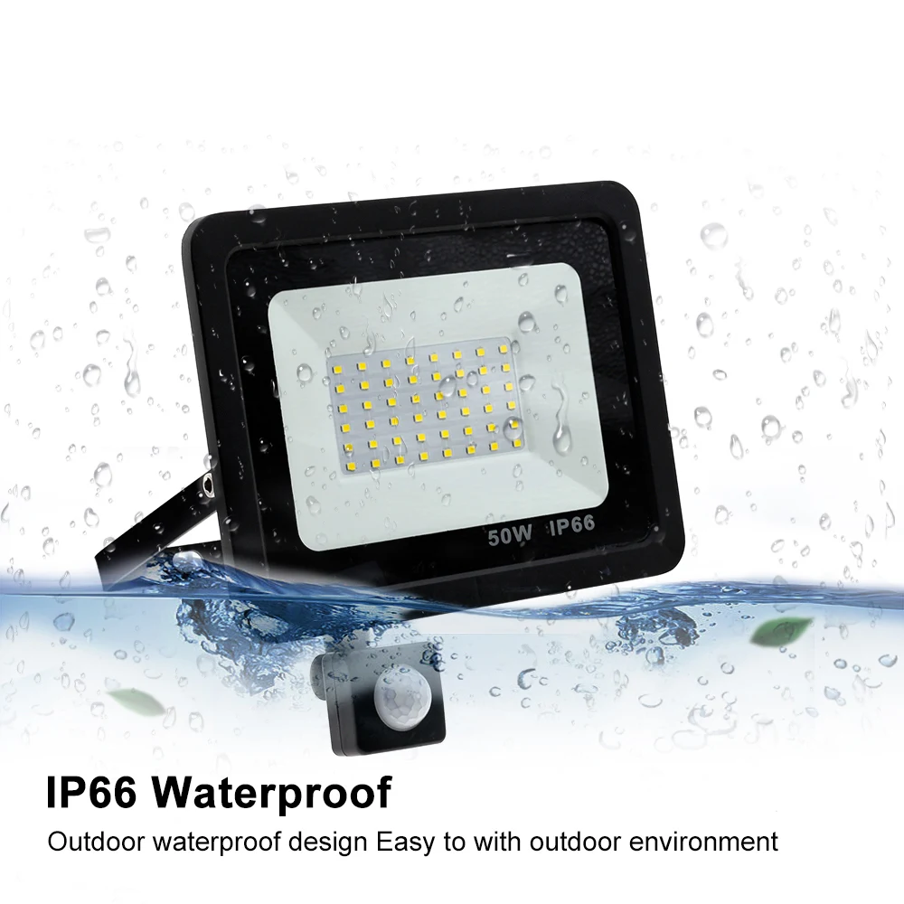 Водонепроницаемый светодиодный уличный светильник мощностью 10 Вт 20 30 50