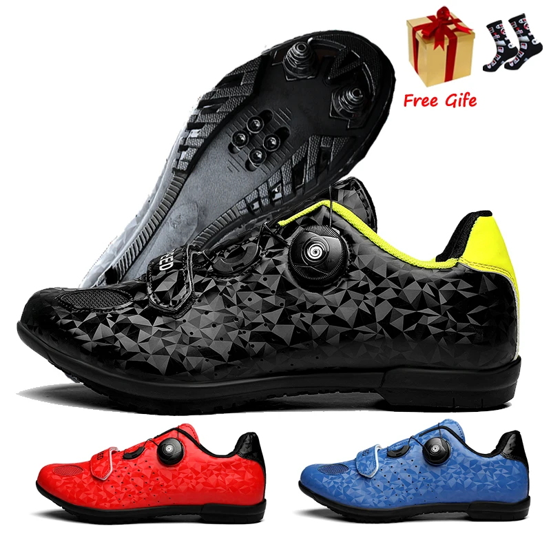 Flat Shoes MTB Spring Speed Route Cycling Sneakers Men Sports Road Dirt Bike Footwear Racing Women Bicycle Spd Cleat Breathable