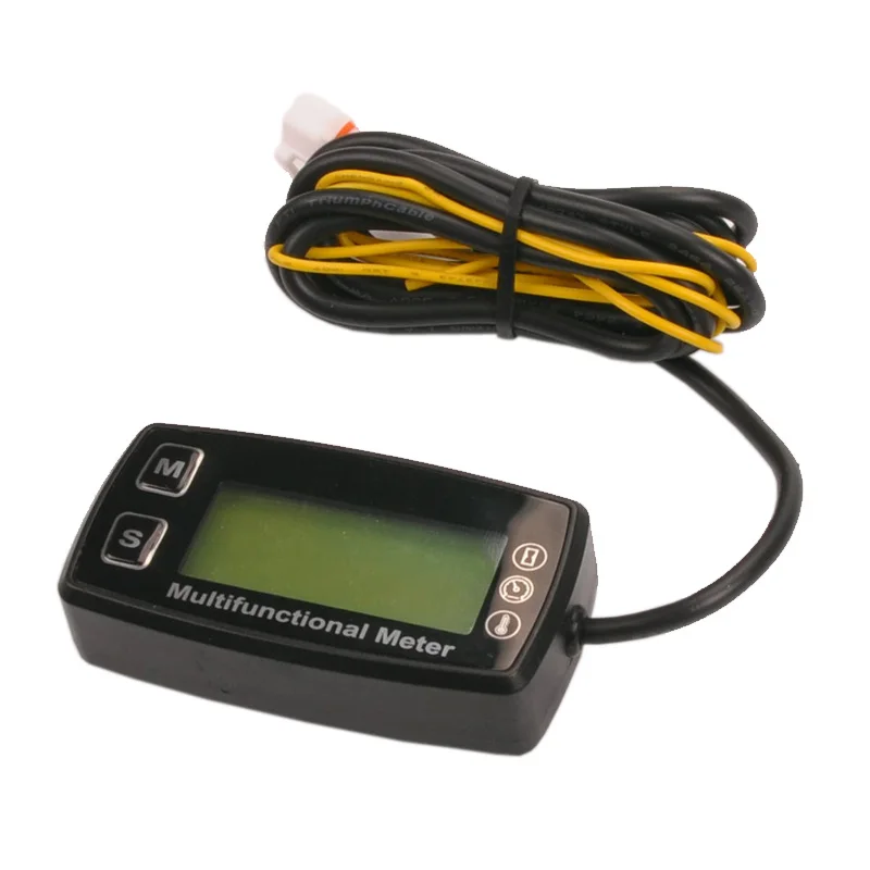 Digital LCD Tachometer Hour Meter Thermometer Temperature for Gas UTV ATV Outboard Buggy Tractor JET SKI Paramotor | Автомобили и