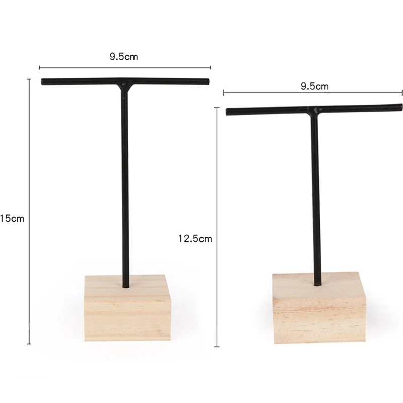 

2Pcs T Bar Earring Display Stand Earring Holder Jewelry Tower Holder for Retail, Show, Tabletop for Women