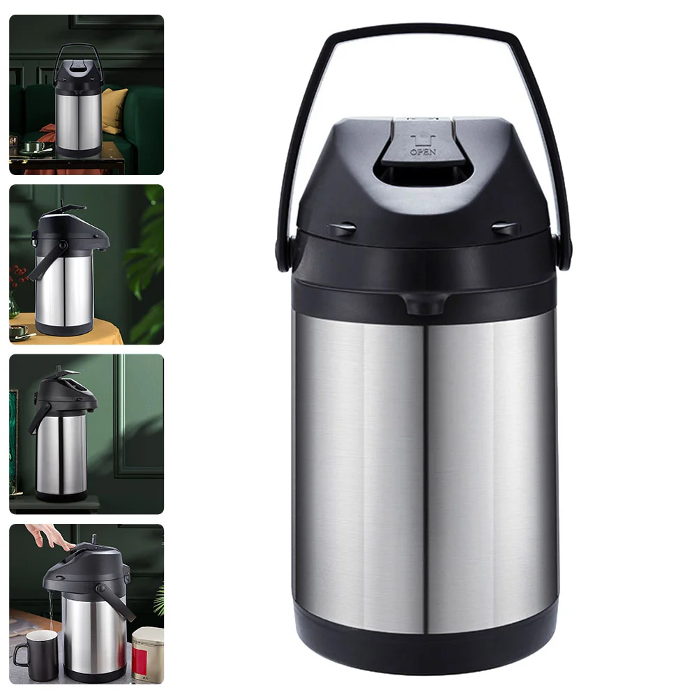 

1pc Insulation Kettle Hot Water Bottle Large Capacity Water Bottle (Silver)