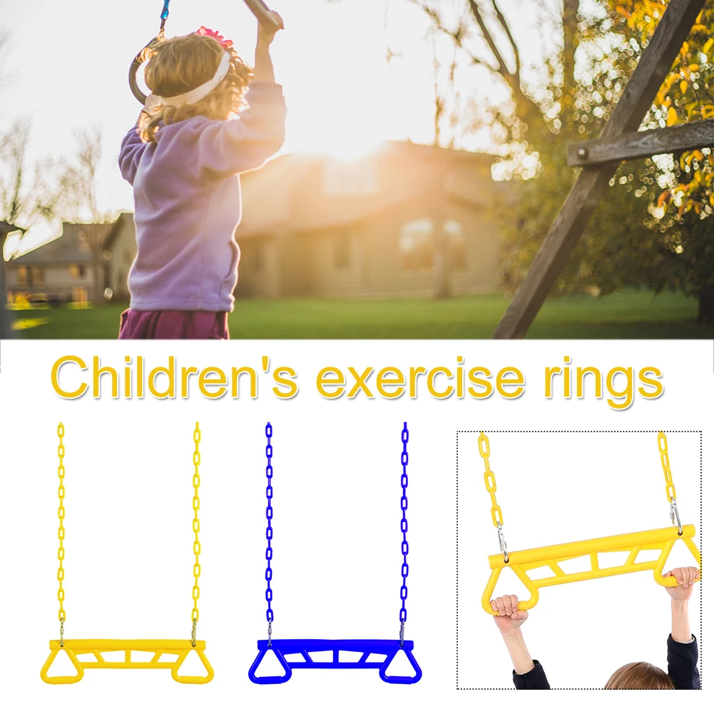 

Sport Game Exercise Fitness With Gym Rings Multifunctional Indoor Outdoor Children Gift Chain Kids Fun Trapeze Swing Bar