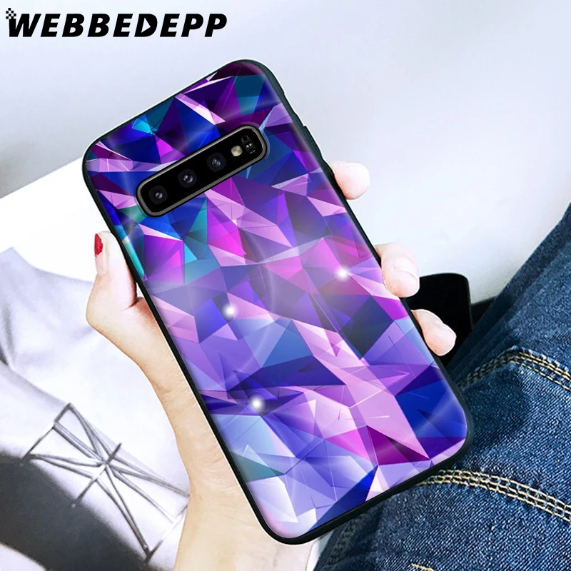 С кристалалми и стразами мягкий чехол для samsung Galaxy S6 S7 край S8 S9 S10 Note 8 9 10 плюс S10e A10S