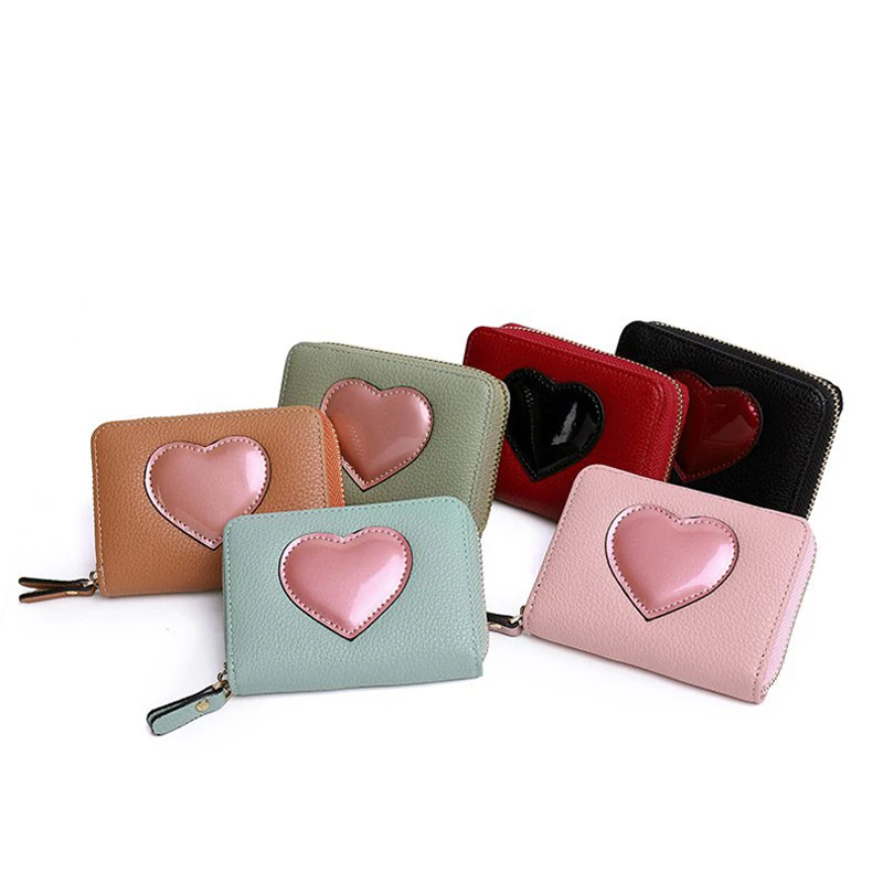 Женский кошелек короткий на молнии стильный мульти карта персональный мини для