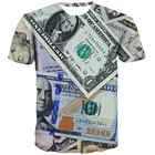 Футболка QCIV с изображением доллара, детские футболки с рисунком в Соединенных Штатах, повседневная детская винтажная нечеткая одежда 3d