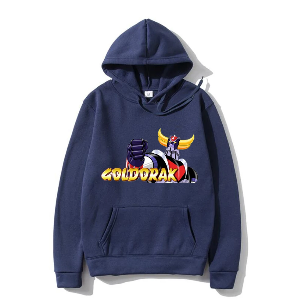 Japanese anime goldorak hoodies pull vetement homme oversize sweat capuche goldorak hoodies anime men women's clothes