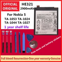 original he321 2900mah battery for nokia 5 nokia5 dual sim ta 1053 ds n5 batteries bateria tracking tools