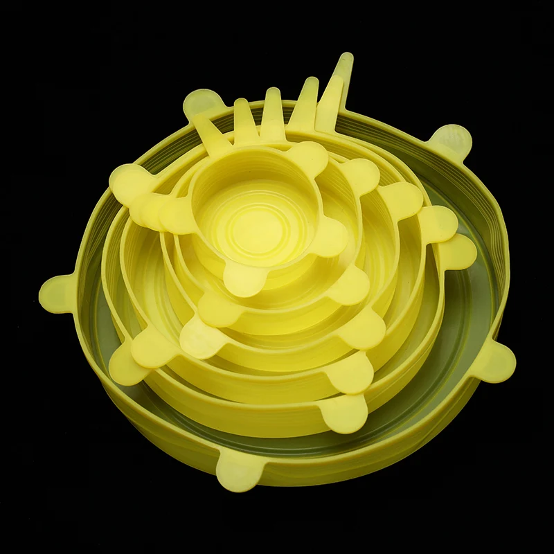 

Food grade silicone fresh-keeping cover Silicone Stretch Lids Universal Wrap Bowl Pot Lid Silicone Cover Kitchen Accessories
