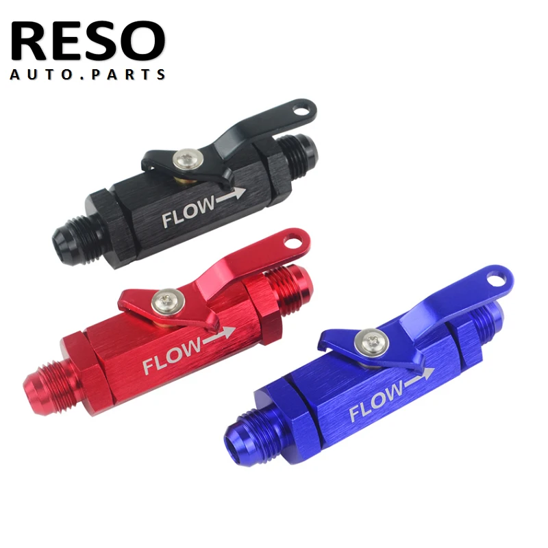 Алюминиевый Встроенный топливный фильтр AN6 запорный клапан с Отсечкой кабельным