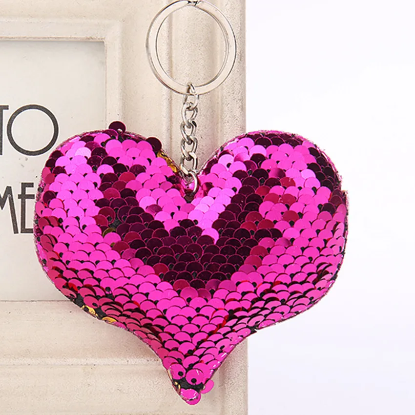 Клавиатура с красивыми ювелирными изделиями цветные блестки в форме сердца