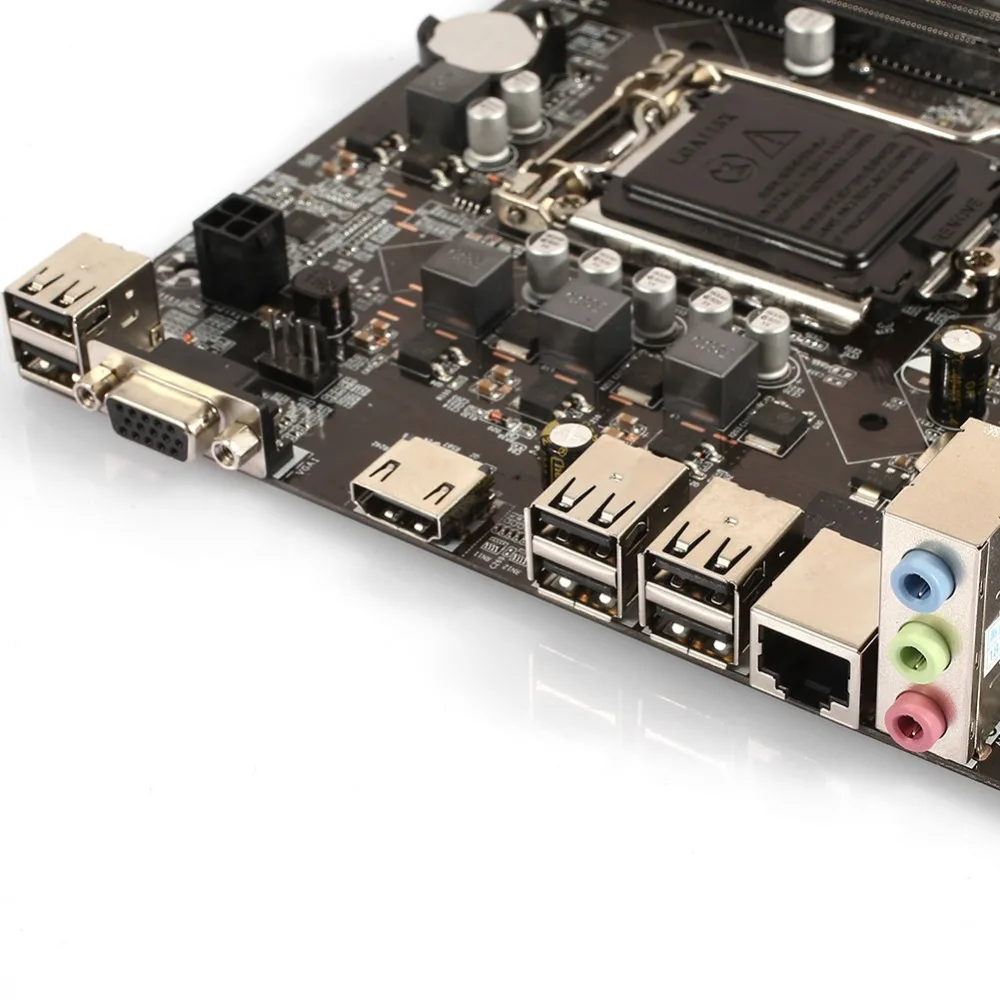4 × внутренняя USB2.0 материнская плата Micro ATX плата 2×DDR3 6 × Задняя USB2.0 Поддержка Core i7 Micro ATX плата H61 PCI-E X16 материнская плата