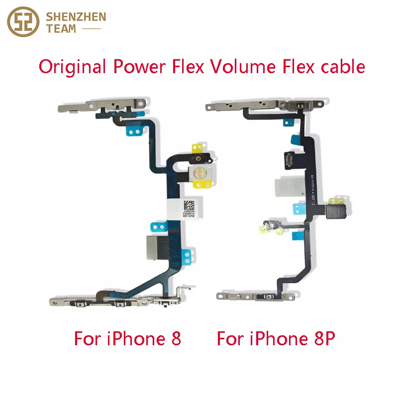 SZteam оригинальный гибкий кабель питания для iPhone 7 7G 7P 8 8G 8P XR с металлическими
