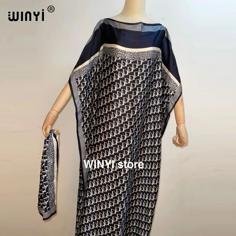 

Africa plus size Dress Print Bohemia Hijab boho Elegant Muslim Abaya dress women summer Broder Riche Sexy Lady Party maxi beach