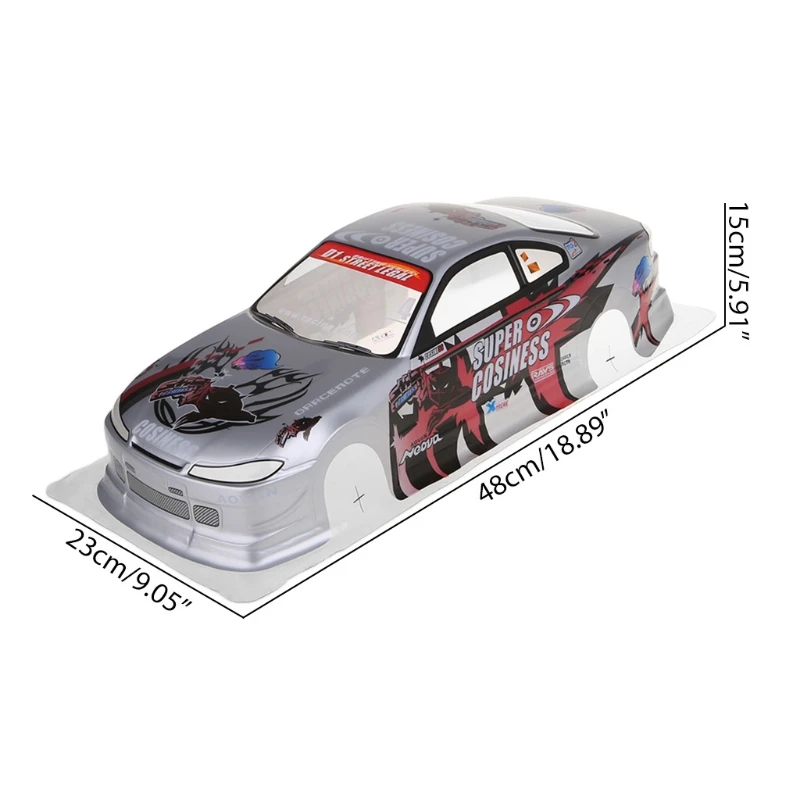 

1/10 RC Car Body Shell Modification 190mm On Road Drift Car Shell With light cup tail for S15 Sakura XIS 94123 RC Parts