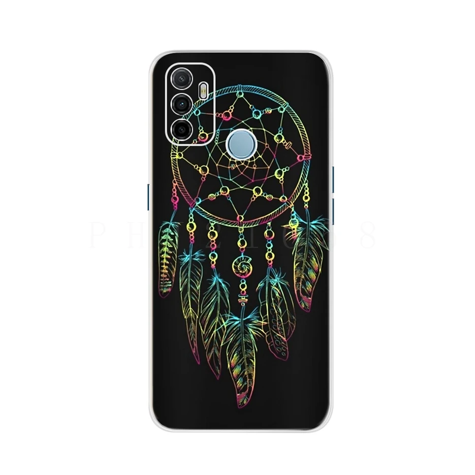 For Oppo A53 Case Cute Cat Painted Cover For Oppo A53 Phone Cases CPH2127 OppoA53 Full Coque Bumper 6.5'' Oppo A 53 Phone Fundas oppo cover