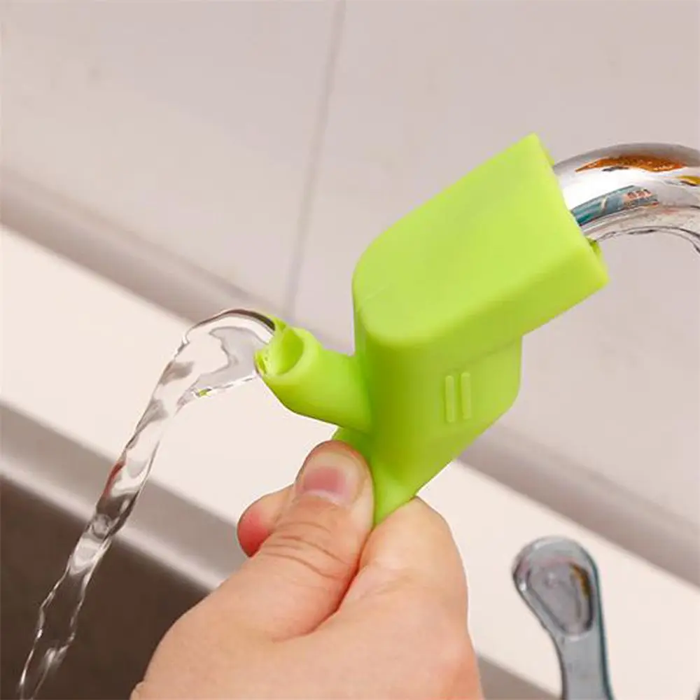 

3 Colors Premium Baby Washing Hands Faucet Extender Fountain Silicone Tap Kitchen Faucet Accessories free shipping