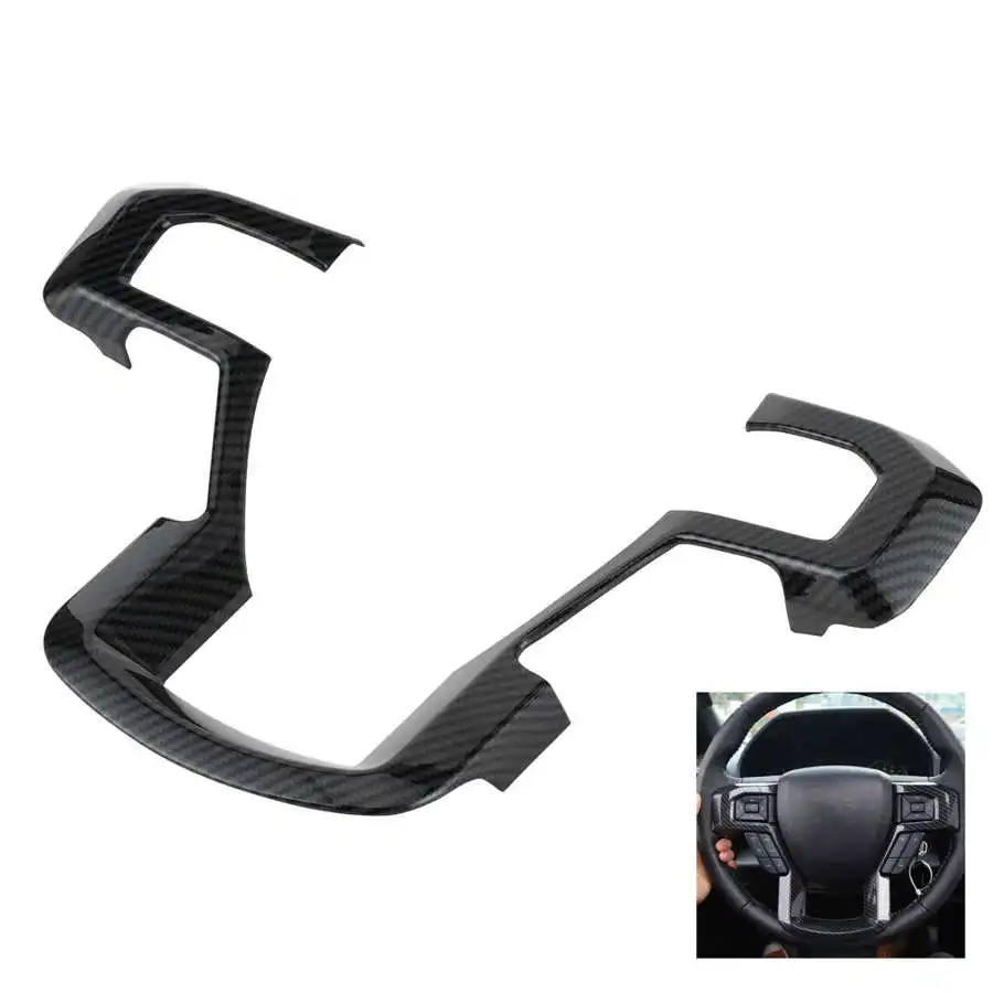 Автомобильная панель рулевого колеса накладка рамка ABS углеродное волокно