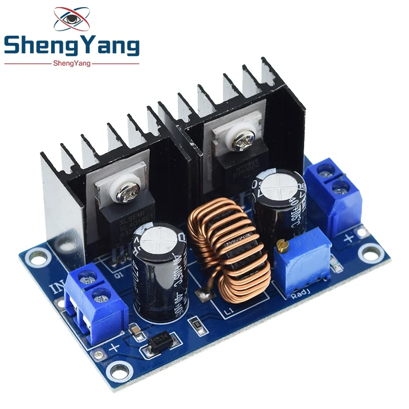 Φ DC 4-40V 8A 200W модуль регулятора напряжения Цифровой PWM Регулируемый понижающий