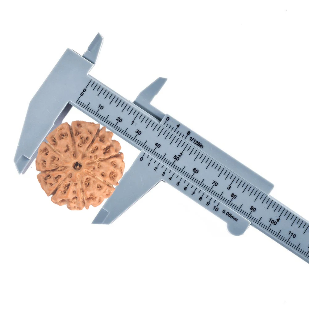 

Mini Plastic Sliding Double Scale Vernier Caliper Ruler Micrometer Depth Diameter Student Calipers Size Measuring Tool 1Pcs