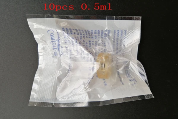 10pcs 0.5ml syringe Стабилизатор давления мезо гиалурон пистолет Verstuiver Мезотерапия пистолет инъекции thesera ручка гиалуронзур ручка против морщин лифтинг губ - Номер модели: 10pcs 0.5ml syringe