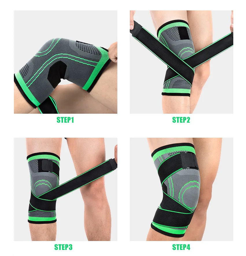 

1PCS Knee Support Professional Knee Brace Support Breathable Knee Protector Protective Pad Bandage Basketball Tennis Sports