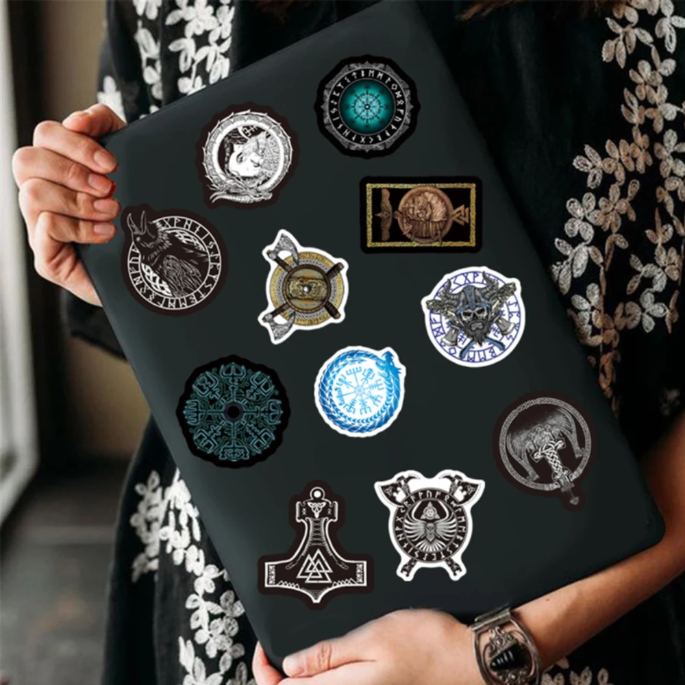 Наклейка таинственный тотемный символ руны стикер викингов пиратов сделай сам