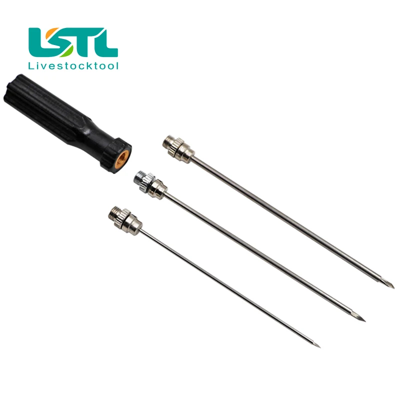 Животный скот свинья Трокар иглы из нержавеющей стали ветеринарные