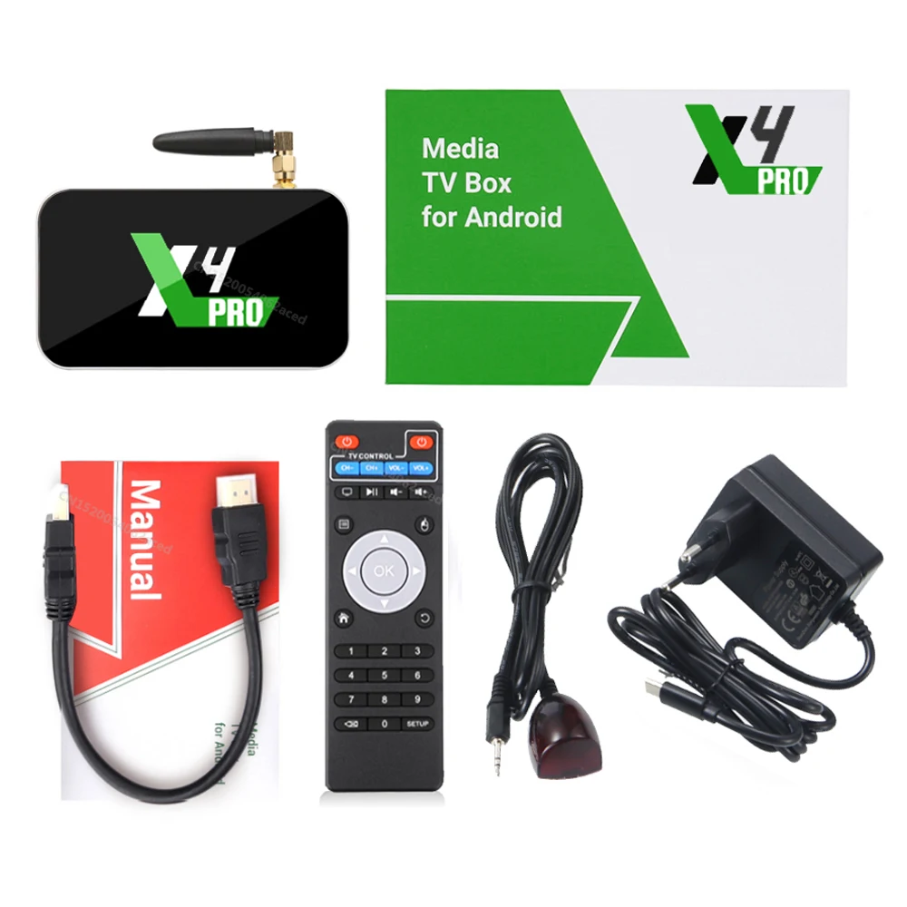 ТВ-приставка UGOOS X4 Cube Pro Android 11 Amlogic S905X4 LPDDR4 2 ГБ 4 32 Поддержка AV1 CEC HDR 1000M BT4.0 OTT 4K