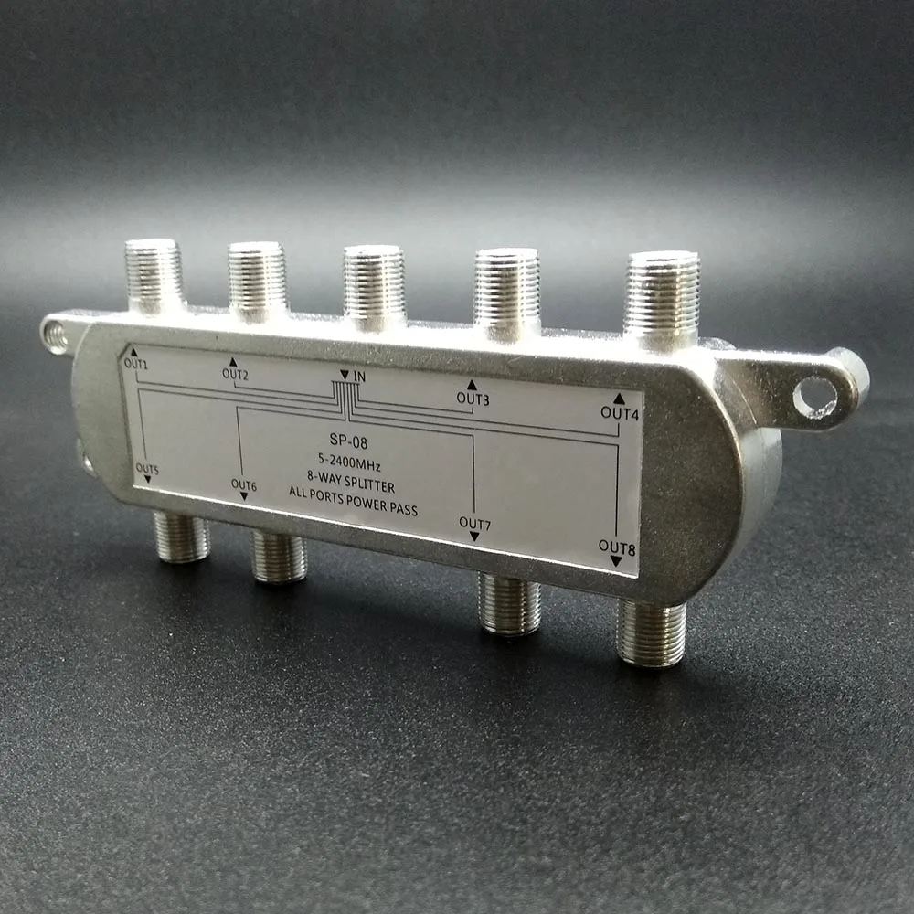 8-полосный Порт ТВ сигнальный спутник Sat коаксиальный диплексор комбинированный