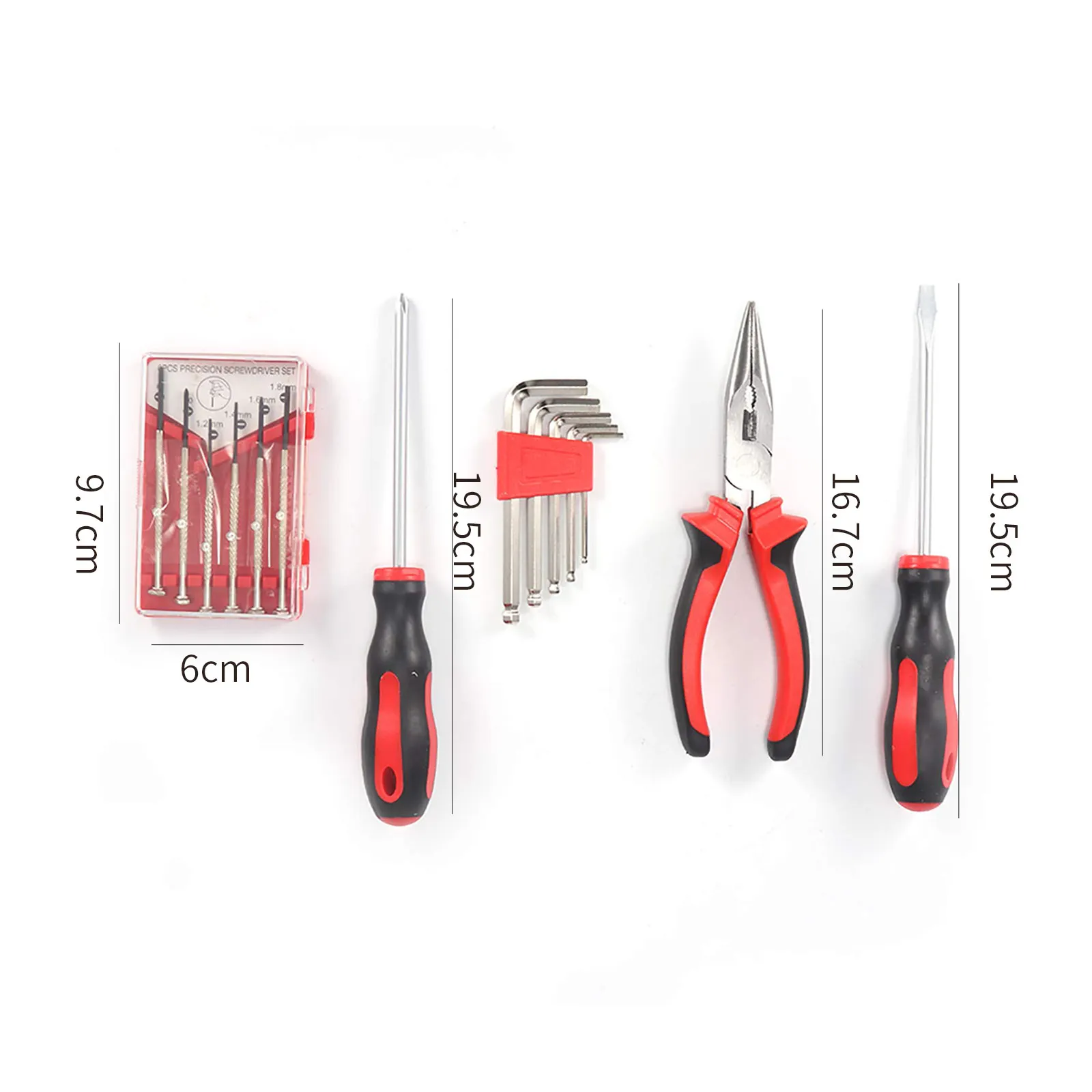 

14PCS Screwdriver Set Household Repairing high quality Tool Set Portable Hardware Set Inner Hexagon Wrench Twist Cutting Tool