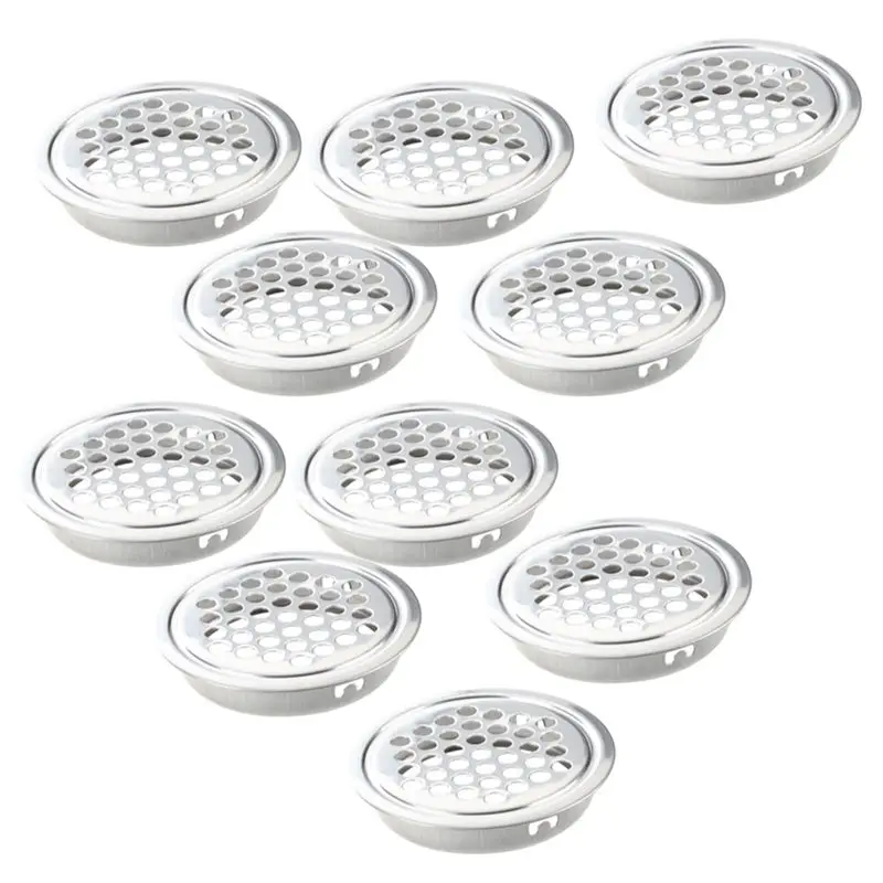 Promotion! 10 Pcs 43Mm Diameter Hardware Stainless Steel Round Air Vent Louver | Строительство и ремонт