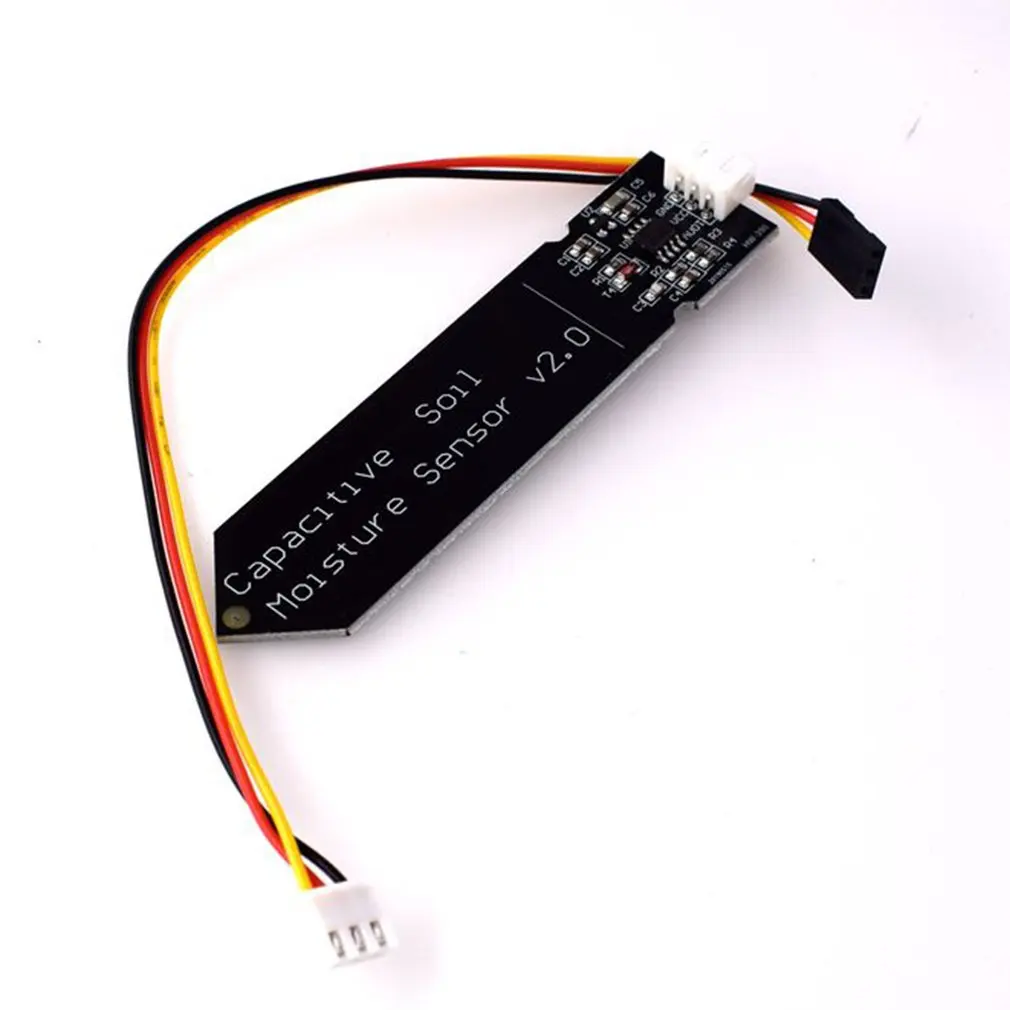 Hw-390 Capacitive Soil Moisture Sensor Not Easy To Corrode Wide Voltage Operation Wire Feeding Black | Электроника