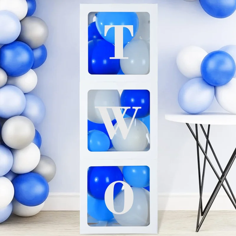 

Прозрачная коробка в виде букв алфавита для детского дня рождения