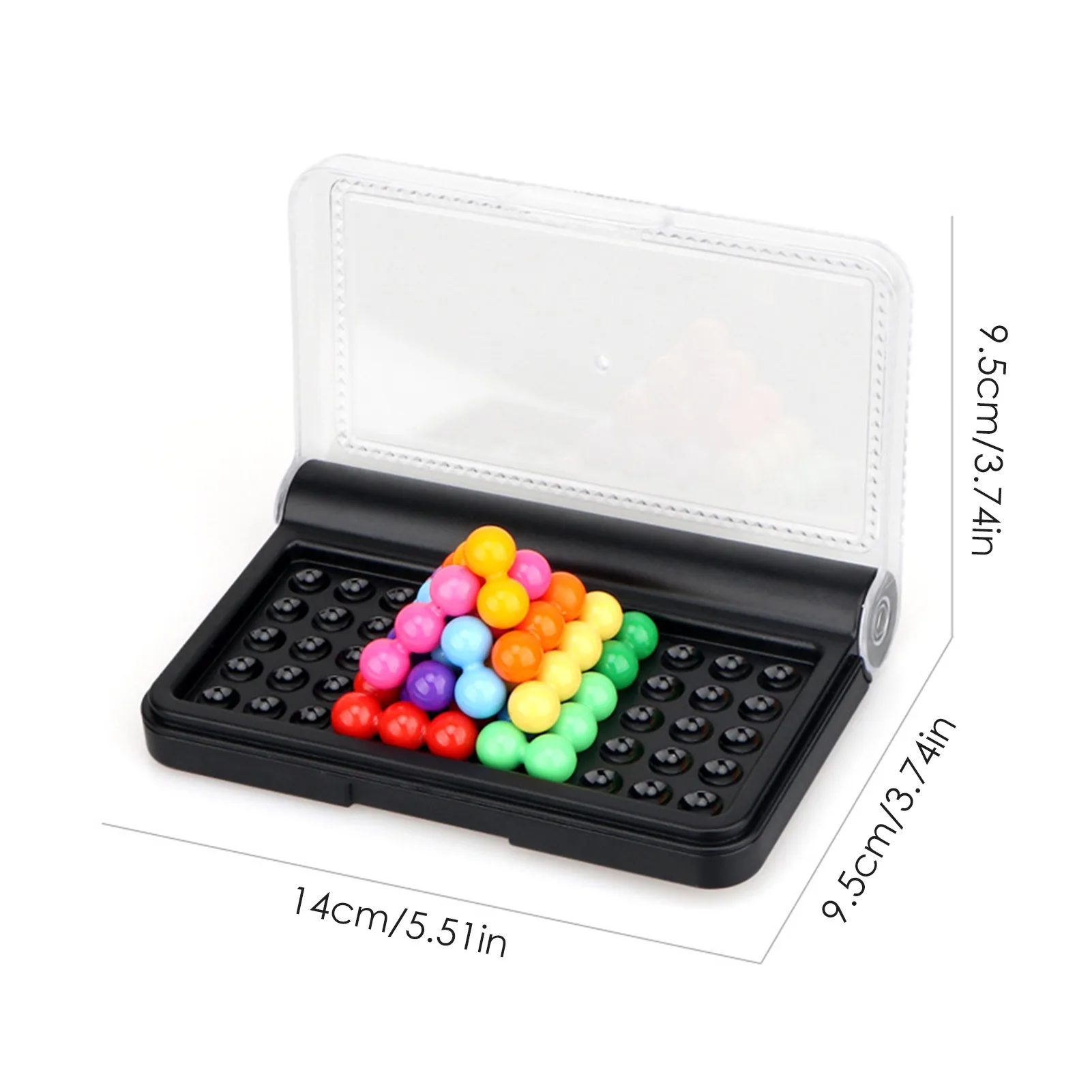 

Funny Brain Twisting 3D Puzzle Colorful Beads Stacking Blocks Board Game Brain Teaser Parent-child Interaction For Kids Adults