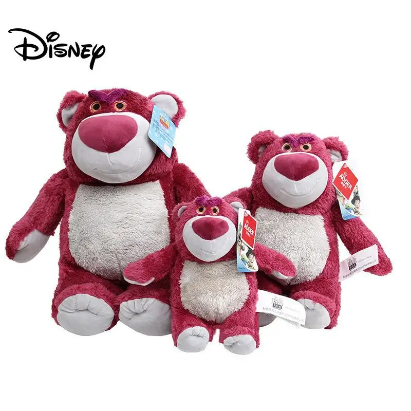 

Original Disney Toy Story 3 Le Suo Hug Bear Strawberry Scented Plush Toys Children's Plush Backpack Super Soft Doll Girl Gift