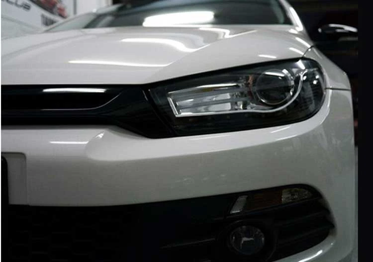 1 пара для Volkswagen Scirocco светодиодная фара 2008- года передняя фара в сборе с дневным ходовым светом