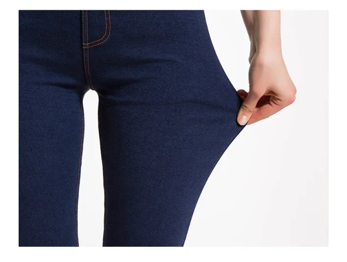 Womens Plus Size Jeans Spring And Summer Vintage Pencil Pants Denim Elastic Butt Lifting Push UP Mom ouc469J | Женская одежда