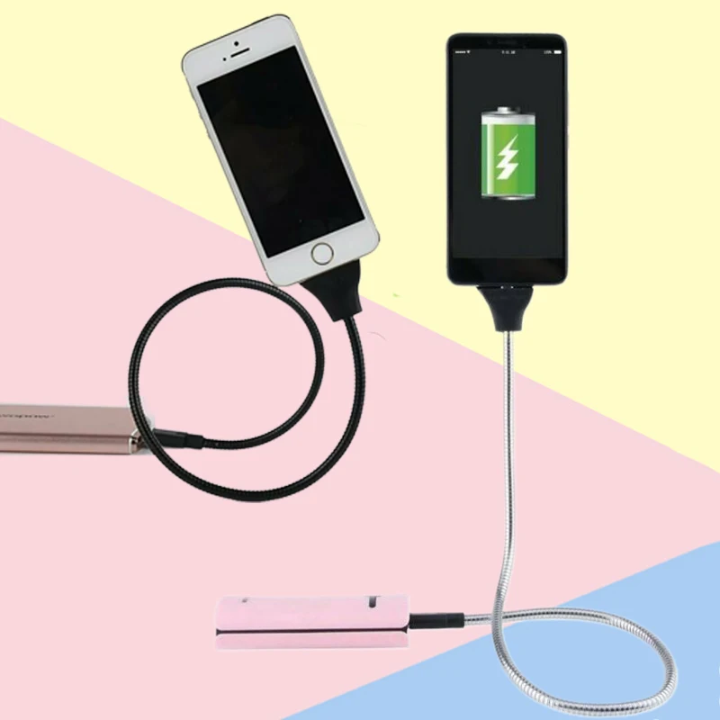 Ленивый держатель Гибкий стоячий usb кабель для зарядки данных зарядное