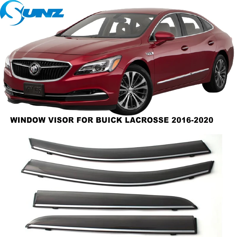 

Солнцезащитный козырек для Buick Лакросс 2016 2017 2018 2019 2020 Окно Дождь Защита от солнца и дождя дефлектор автомобиля стилю SUNZ