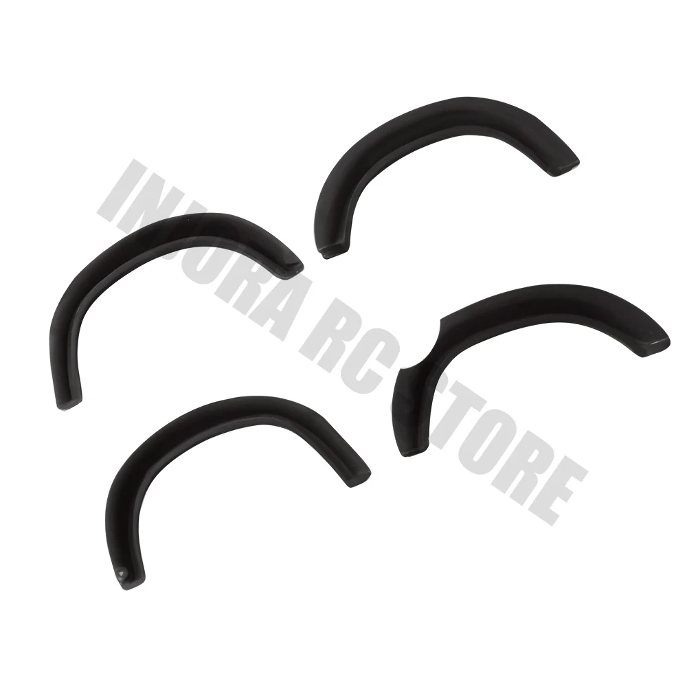 1 комплект черные мягкие резиновые Брызговики для 1/10 RC Rock Crawler tiiya Hilux TF2 Mojave