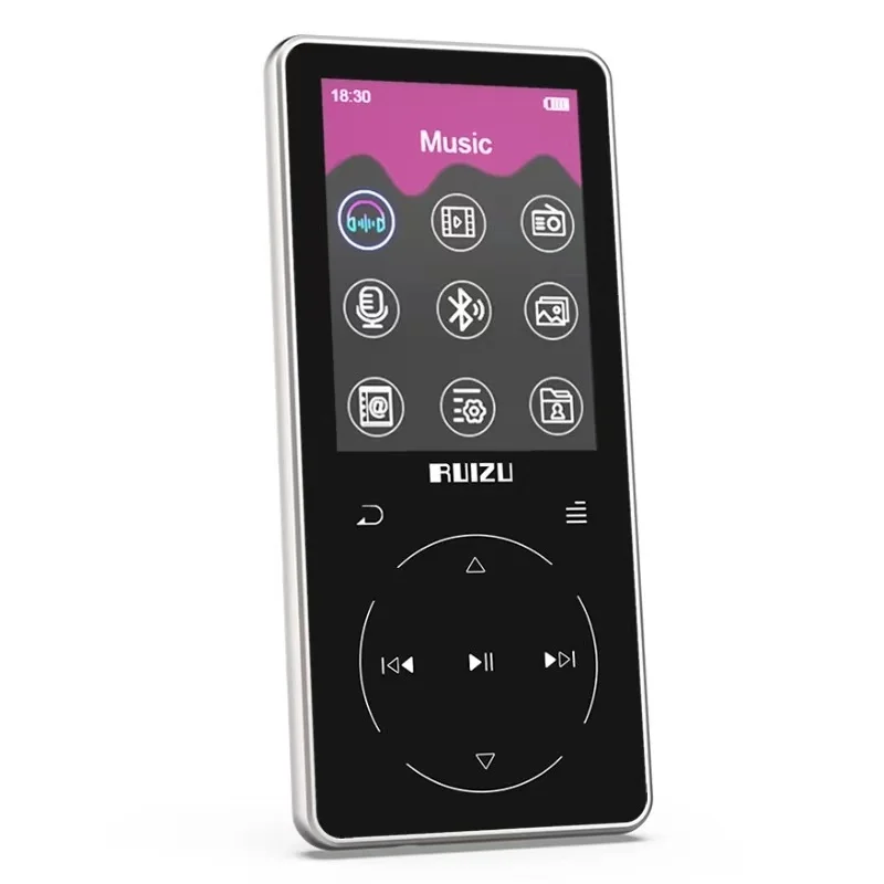

Metal Original RUIZU D16 Bluetooth MP3 player 2.4inch 8GB 32GB HIFI Music Video player with FM radio e-book built-in Speaker