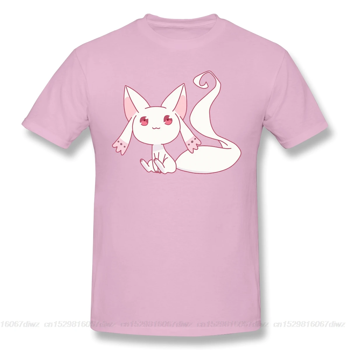 Magia Record Японские футболки с аниме рисунком для мужчин Lil Kyubey забавные хлопковые