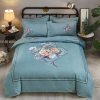 thickened large version of brushed four piece single double bed skin friendly cotton three piece bedding