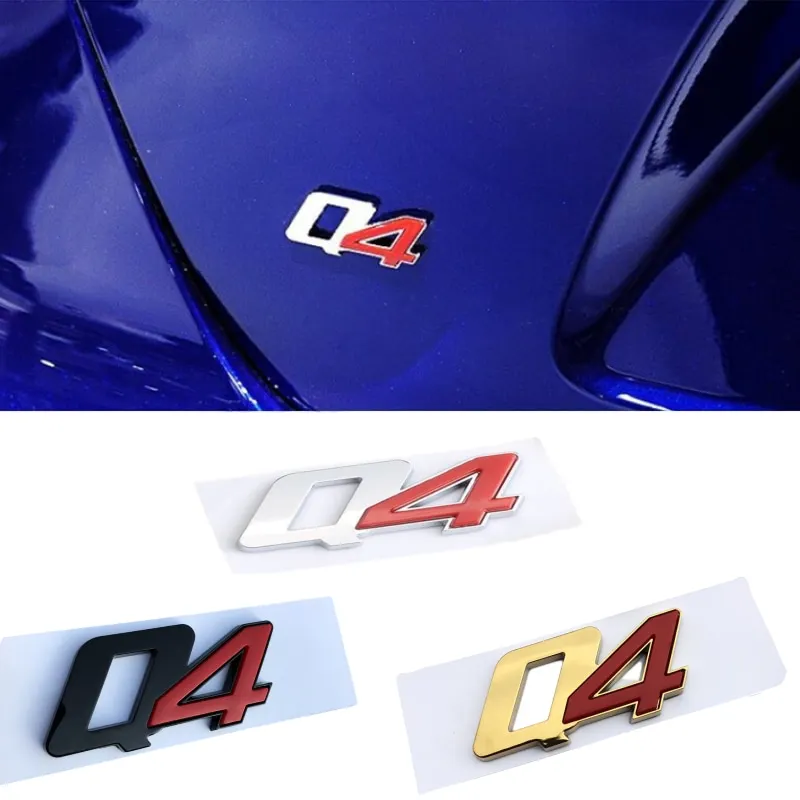 

ABS Car Sticker Rear Trunk Decals for Maserati Ghibli Levante Gransport Quattroporte Cinquettroporte V8 Q4 SQ4 Logo Accessories