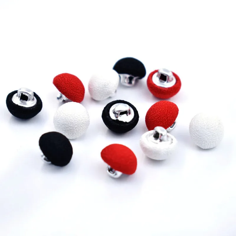 6 шт. круглые тканевые пуговицы 10 мм | Дом и сад