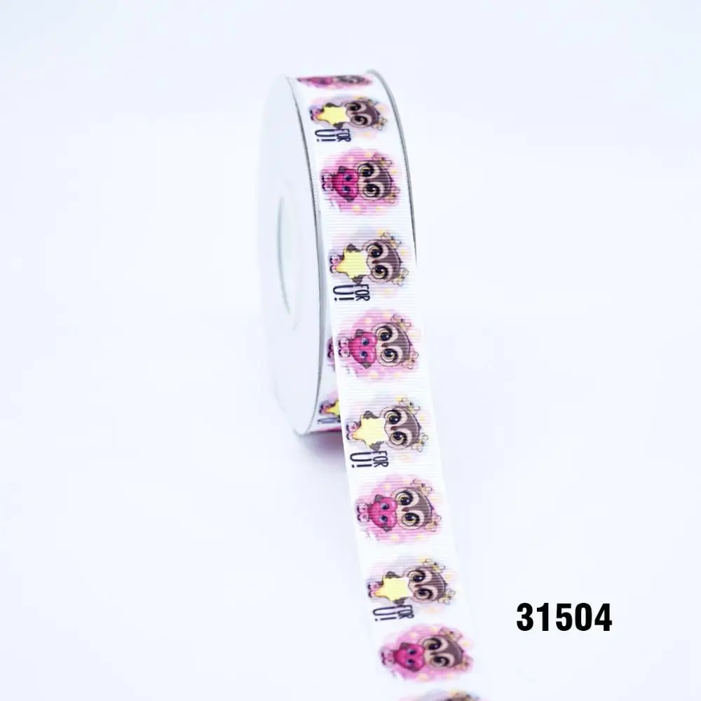 31504 DIY ремесло поставляет мультфильм персонаж напечатанный grosgrain ленты, атласная лента 50 ярдов. 31502 - Цвет: 31504