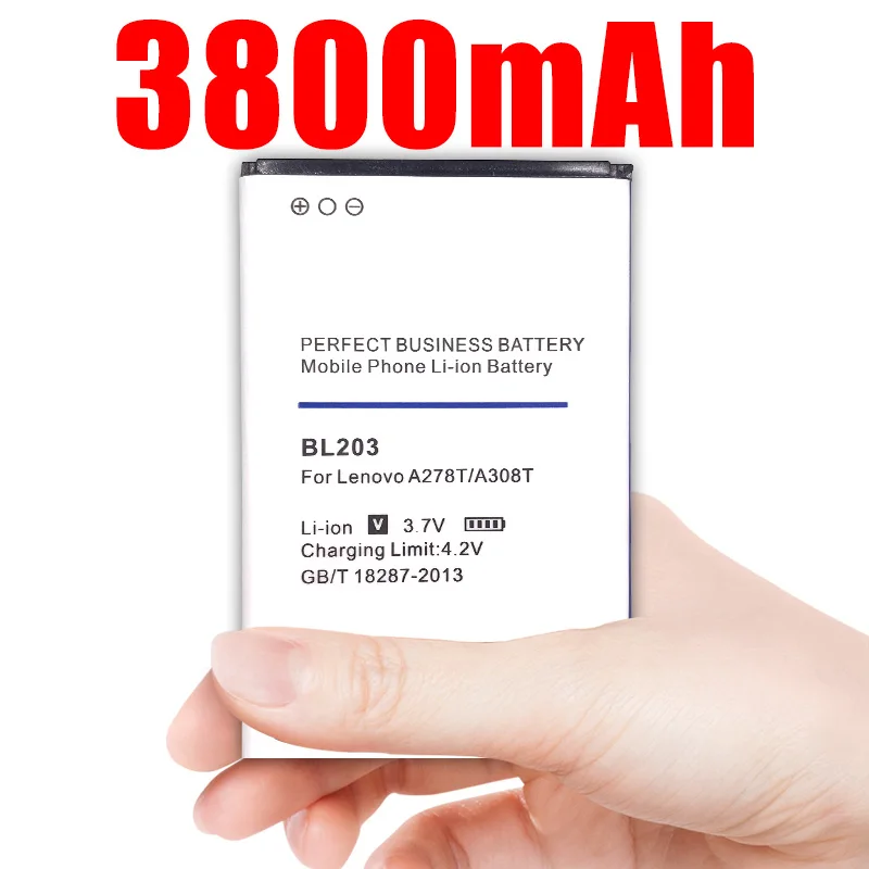 3800 мАч BL203 BL214 BL236 батарея для Lenovo A278T A365E A308T A369 A66 A318T A385E A300T A208T A218T A269 A305E A269I