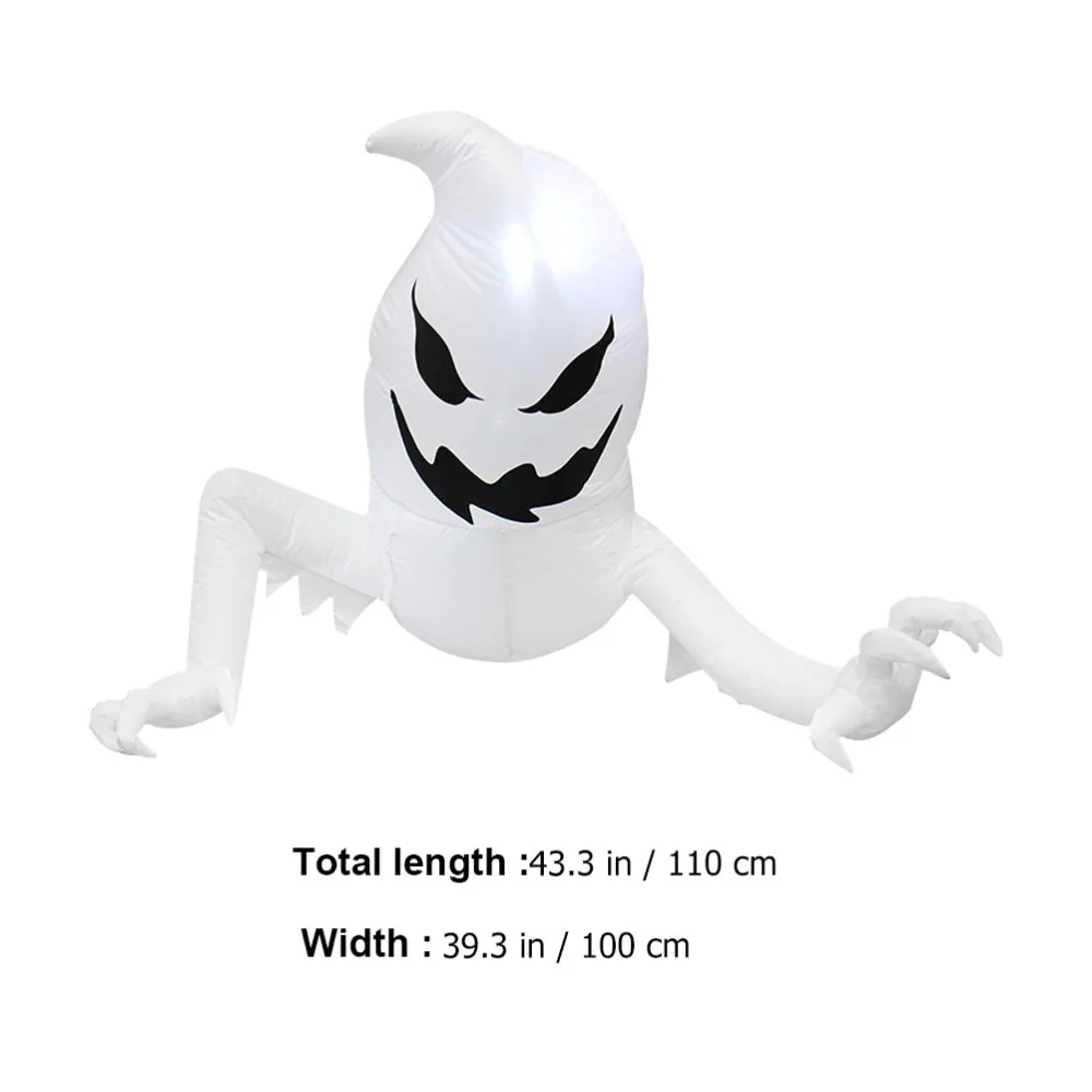 

1Pc Inflatable Ghost Festival Scene Decoration Prop Garden Decor White